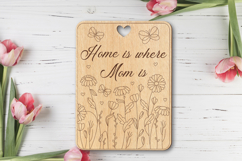 Mothers day cutting board, Laser engraving Product Image 2