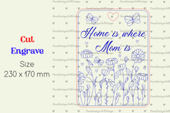 Mothers day cutting board, Laser engraving Product Image 3