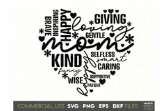 Mothers Day SVG - Mama SVG - gift for mom svg - Mom Heart Product Image 2