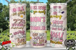 Mother&#039;s Day Tumbler Wrap PNG Mom Daily Affirmations tumbler Product Image 2