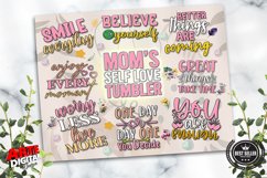 Mother&#039;s Day Tumbler Wrap PNG Mom Daily Affirmations tumbler Product Image 3