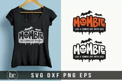 Mombie Like A Zobmie But With Kids SVG | Halloween Mama SVG Product Image 3