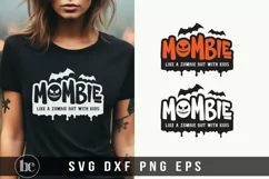 Mombie Like A Zobmie But With Kids SVG | Halloween Mama SVG Product Image 5