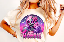 Mombie Skeleton PNG, Funny Skeleton PNG, Sarcastic, Mom Life Product Image 2