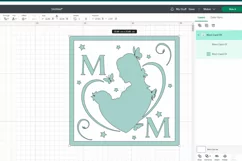 Mom’s day square card. SVG, PNG, EPS. Papercut template. Product Image 2