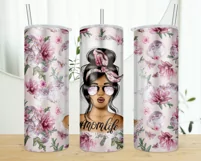Momlife Flowers Tumbler Digital Sublimation Design Product Image 2