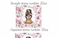 Momlife Flowers Tumbler Digital Sublimation Design Product Image 4