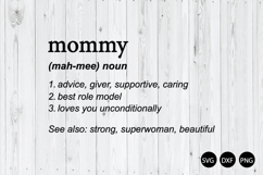 Mommy SVG, Mother Definition SVG, Mother&#039;s Day SVG Product Image 1