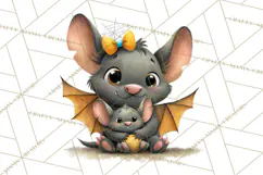 Mama and Me Halloween Monsters PNG Clipart, Mommy And Me Png Product Image 2