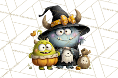 Mama and Me Halloween Monsters PNG Clipart, Mommy And Me Png Product Image 3