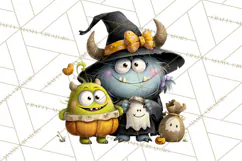 Mama and Me Halloween Monsters PNG Clipart, Mommy And Me Png Product Image 3