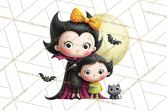Mama and Me Halloween Monsters PNG Clipart, Mommy And Me Png Product Image 4