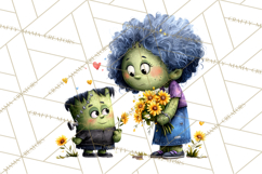 Mama and Me Halloween Monsters PNG Clipart, Mommy And Me Png Product Image 2