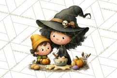 Mama and Me Halloween Monsters PNG Clipart, Mommy And Me Png Product Image 2
