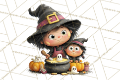 Mama and Me Halloween Monsters PNG Clipart, Mommy And Me Png Product Image 2