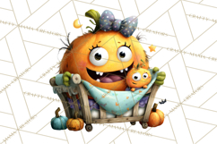 Mama and Me Halloween Monsters PNG Clipart, Mommy And Me Png Product Image 3