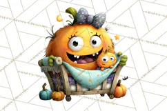 Mama and Me Halloween Monsters PNG Clipart, Mommy And Me Png Product Image 3