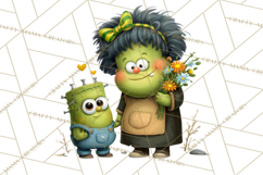 Mama and Me Halloween Monsters PNG Clipart, Mommy And Me Png Product Image 5