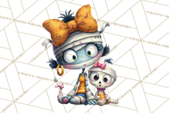 Mama and Me Halloween Monsters PNG Clipart, Mommy And Me Png Product Image 5