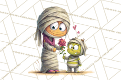 Mama and Me Halloween Monsters PNG Clipart, Mommy And Me Png Product Image 3