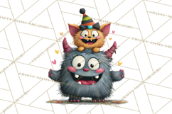 Mama and Me Halloween Monsters PNG Clipart, Mommy And Me Png Product Image 4