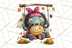 Mama and Me Halloween Monsters PNG Clipart, Mommy And Me Png Product Image 5