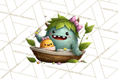 Mama and Me Halloween Monsters PNG Clipart, Mommy And Me Png Product Image 2