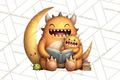 Mama and Me Halloween Monsters PNG Clipart, Mommy And Me Png Product Image 3