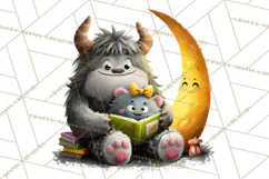 Mama and Me Halloween Monsters PNG Clipart, Mommy And Me Png Product Image 4