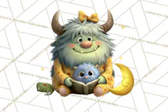 Mama and Me Halloween Monsters PNG Clipart, Mommy And Me Png Product Image 3