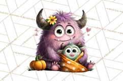 Mama and Me Halloween Monsters PNG Clipart, Mommy And Me Png Product Image 4