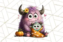 Mama and Me Halloween Monsters PNG Clipart, Mommy And Me Png Product Image 4