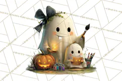 Mama and Me Halloween Monsters PNG Clipart, Mommy And Me Png Product Image 5