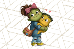 Mama and Me Halloween Monsters PNG Clipart, Mommy And Me Png Product Image 3
