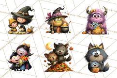 Mama and Me Halloween Monsters PNG Clipart Product Image 3
