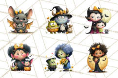 Mama and Me Halloween Monsters PNG Clipart Product Image 5