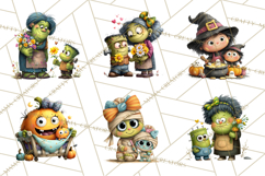 Mama and Me Halloween Monsters PNG Clipart Product Image 6
