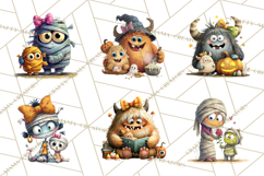 Mama and Me Halloween Monsters PNG Clipart Product Image 7