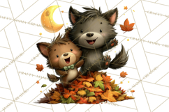 Mama and Me Halloween Monsters PNG Clipart, Mommy And Me Png Product Image 2