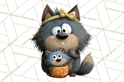 Mama and Me Halloween Monsters PNG Clipart, Mommy And Me Png Product Image 3