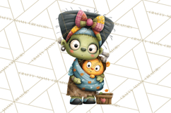 Mama and Me Halloween Monsters PNG Clipart, Mommy And Me Png Product Image 5