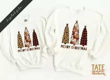 Merry Christmas Trees PNG for sublimation - retro Christmas Product Image 3