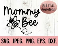 Family Bee SVG - Mommy Daddy Bee - 1st Bumble Bee Birthday Product Image 5
