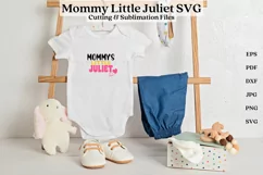 mommy little juliet png svg vectors with transparent background high resolution for cricut silhouette and sublimation machine