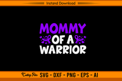 Mommy of a Warrior Hodgkin’s Lymphoma Awareness SVG Product Image 1