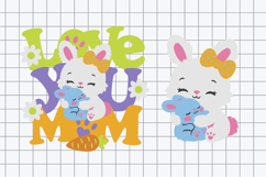 Mommy Rabbit Cake Topper 3D SVG Product Image 2