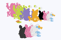 Mommy Rabbit Cake Topper 3D SVG Product Image 3