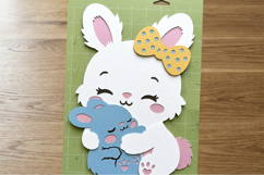Mommy Rabbit Cake Topper 3D SVG Product Image 4