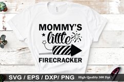 Mommy&#039;s little firecracker SVG - 4th Of July Design Product Image 1