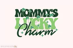 Shamrock Clover, Girl St Patrick Day PNG T-shirt Design Product Image 1